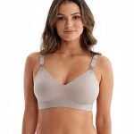 Beste voedingsbh Momcozy Voedingsbeha zonder beugel, naadloze zwangerschapsbeha en slaapbeha, zachte, gevoerde bralette voor borstvoeding en dagelijks gebruik, ahornsuiker, XXL
