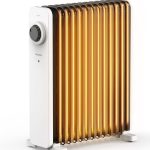Beste olieradiator PELONIS Olieradiator, 2500 W, energiebesparend, mobiele electrische verwarming, met 13 ribben, thermostaat, 3 standen, oververhittingsbeveiliging, verwarming voor slaapkamer, kantoor, woonkamer