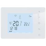 Beste thermostaat met zoneregeling Beok Slimme Thermostaat voor Ketel,Kamerthermostaat op Batterijen,Klokthermostaat 2 draad,Thermostaat Programmeerbare,Werkt op 2 AA-batterijen BOT-W306